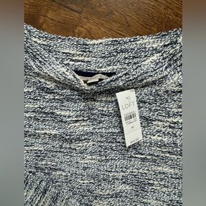 Loft funnel neck boucle sweater